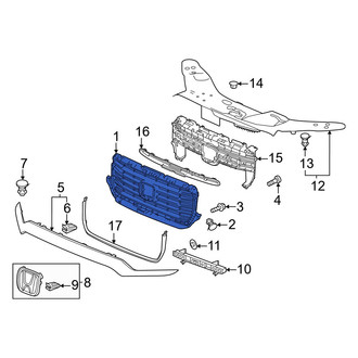 Honda OE - Front Upper Grille