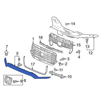 Honda OE - Front Upper Grille Molding