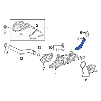 Honda OE - Left Engine Coolant Outlet Gasket