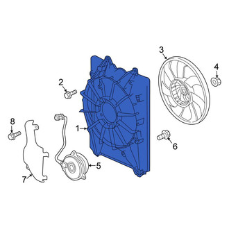 Honda OE - A/C Condenser Fan Shroud