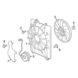 Honda OE - Air Conditioner & Heater - Condenser Fan