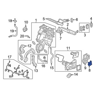 Honda OE - HVAC Air Inlet Door Actuator
