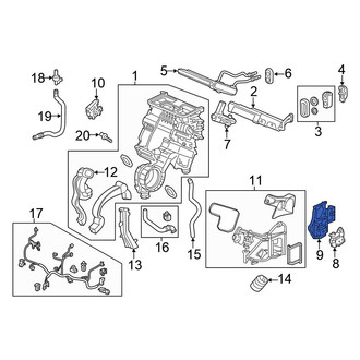 Honda OE - Front Left HVAC Blend Door Actuator