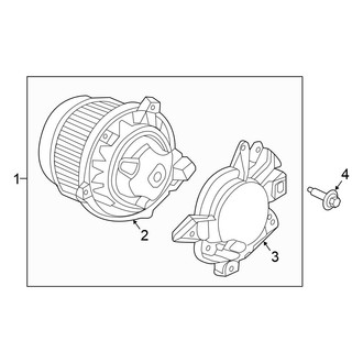 Honda OE - Front HVAC Blower Motor Assembly