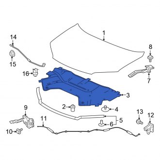 Honda OE - Front Hood Insulation Pad