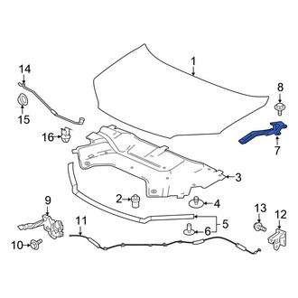 Honda OE - Front Left Hood Hinge