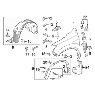 Honda OE - Fender & Components