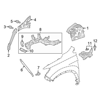 Honda OE - Fender - Structural Components & Rails