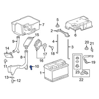 Honda OE - Battery Vent Tube Bolt