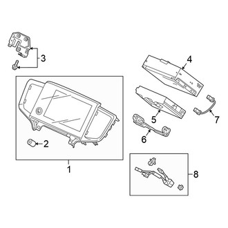 Honda OE - Instrument Panel - Navigation System Components