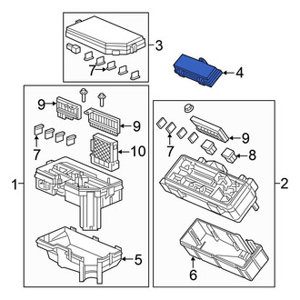 Honda OE - Left Upper Fuse and Relay Center Cover