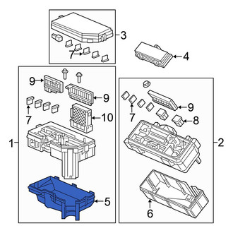Honda OE - Right Upper Fuse and Relay Center Cover