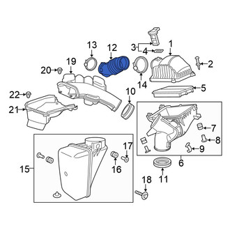 Honda OE - Rear Engine Air Intake Hose