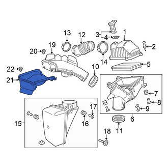 Honda OE - Front Engine Air Intake Hose