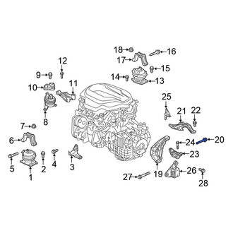 Honda OE - Engine Cradle Bolt