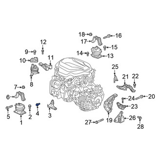 Honda OE - Front Engine Mount Bolt
