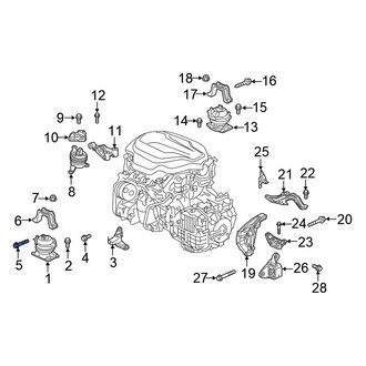 Honda OE - Center Engine Mount Bolt