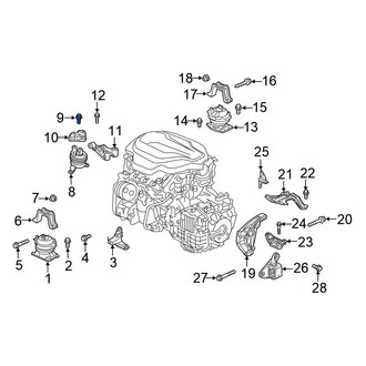 Honda OE - Engine Mount Bolt