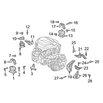 Honda OE - Engine / Transaxle - Engine & Transmission Mounting