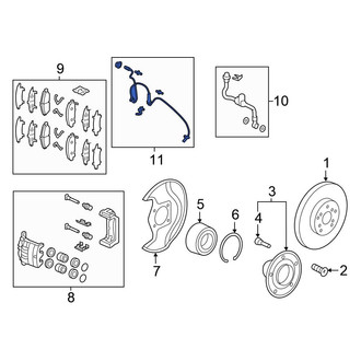 Honda OE - Front Right ABS Wheel Speed Sensor