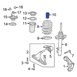 Honda OE - Front Suspension Strut Bumper