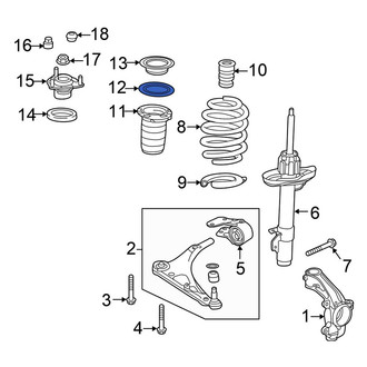 Honda OE - Front Upper Coil Spring Insulator