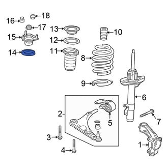 Honda OE - Front Suspension Strut Bearing