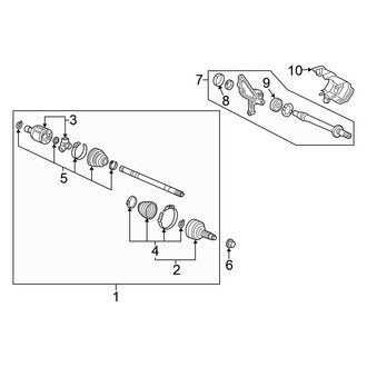 Honda OE - Front Suspension - Drive Axles