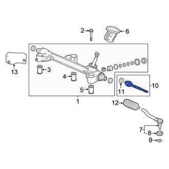 Honda OE - Left Outer Steering Tie Rod End