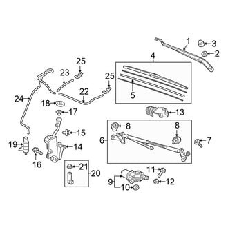Honda OE - Windshield - Wiper & Washer Components