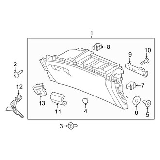 Honda OE - Instrument Panel - Glove Box