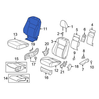 Honda OE - Front Left Seat Back Cushion Cover