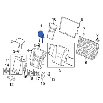Honda OE - Rear Left Inner Headrest