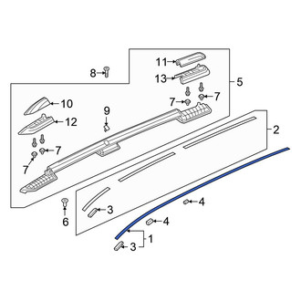 Honda OE - Left Roof Molding
