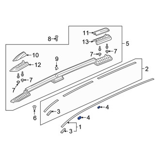 Honda OE - Roof Molding Clip