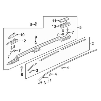 Honda OE - Roof - Exterior Trim