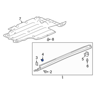 Honda OE - Rocker Panel Molding Clip