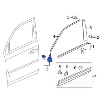 Honda OE - Front Left Fender Molding