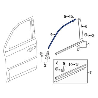 Honda OE - Front Left Door Reveal Molding