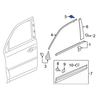 Honda OE - Door Reveal Molding Screw
