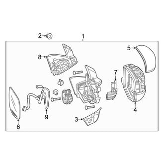 Honda OE - Front Door - Outside Mirrors