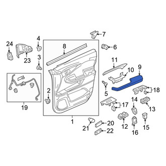 Honda OE - Front Left Door Armrest