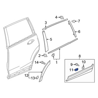 Honda OE - Door Molding Clip