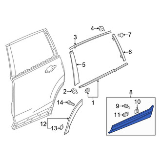 Honda OE - Rear Left Door Molding