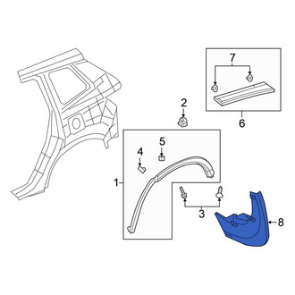 Honda OE - Rear Right Mud Flap