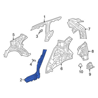 Honda OE - Left Lower Body C-Pillar Reinforcement