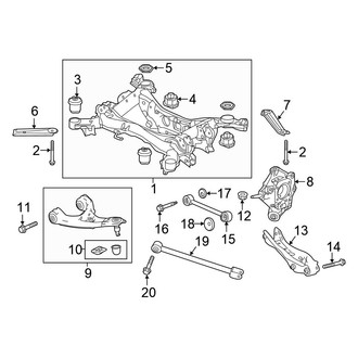 Honda OE - Rear Suspension - Suspension Components (FWD)