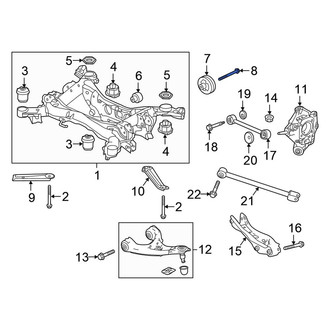 Honda OE - Front Suspension Crossmember Bolt