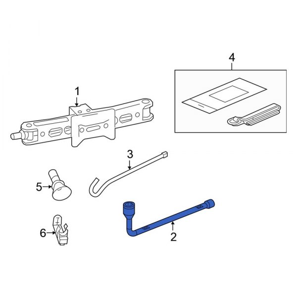 Honda OE 89211TG7A01 Floor Jack Handle