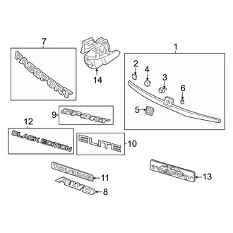 Honda OE - Lift Gate - Exterior Trim